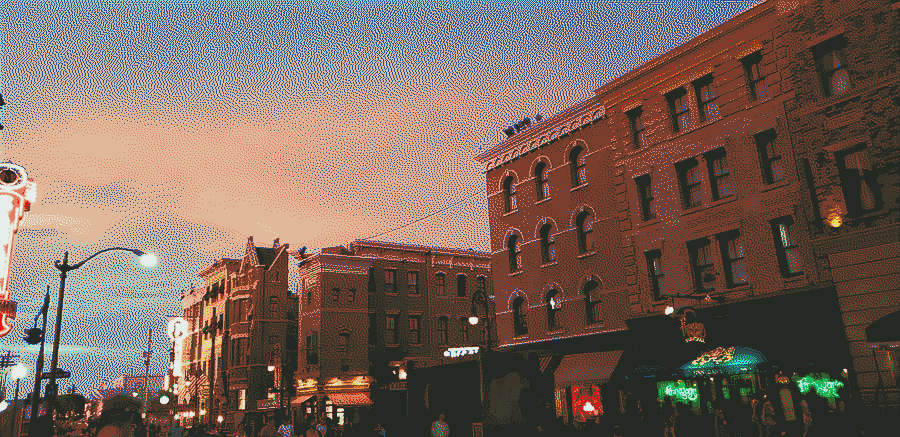sunset at universal