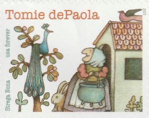 stamp drawn by tomie dePaola