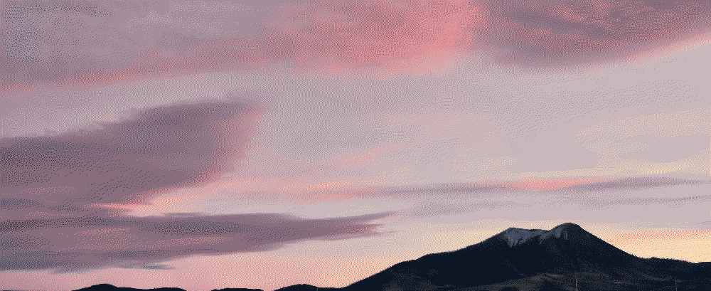 pink and white sunset