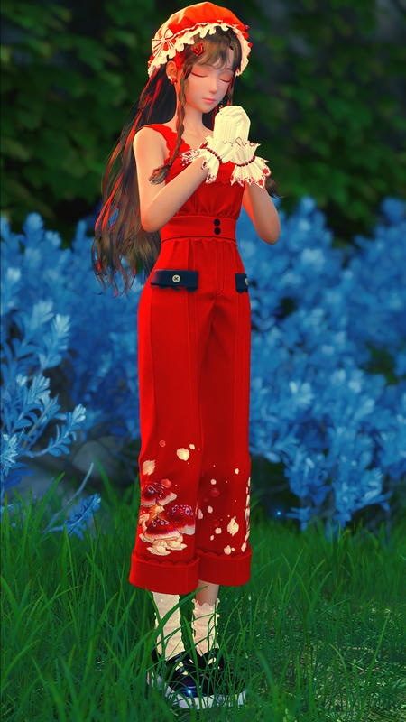 the mushroom overall OMGGG infinity nikki screenshots