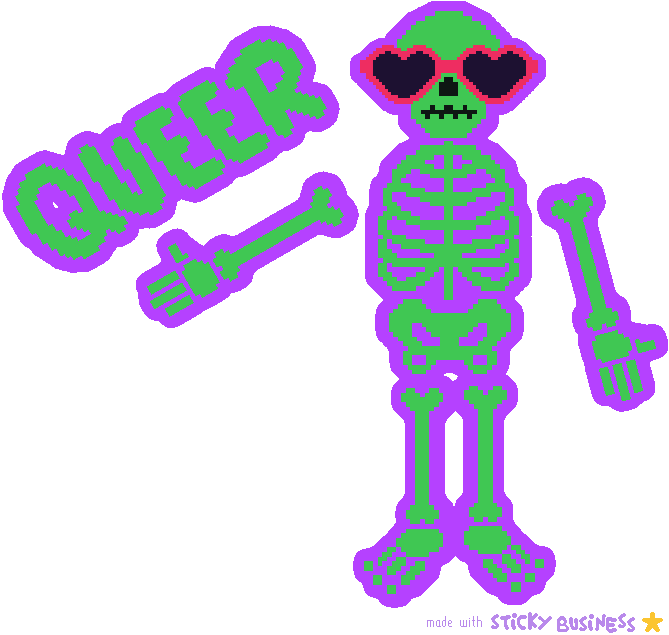 green skeleton